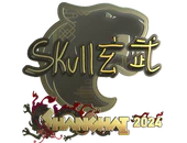 Sticker | skullz (Gold) | Shanghai 2024 image
