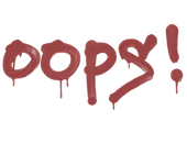 Sealed Graffiti | Oops (Blood Red) image