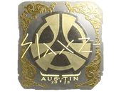 Sticker | slaxz- (Gold) | Austin 2025 image