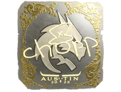 Sticker | chopper (Gold) | Austin 2025 image