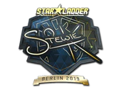 Sticker | Stewie2K (Gold) | Berlin 2019 image