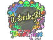Sticker | w0nderful (Holo) | Budapest 2025 image
