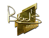 Sticker | B1ad3 (Gold) | Boston 2018 image