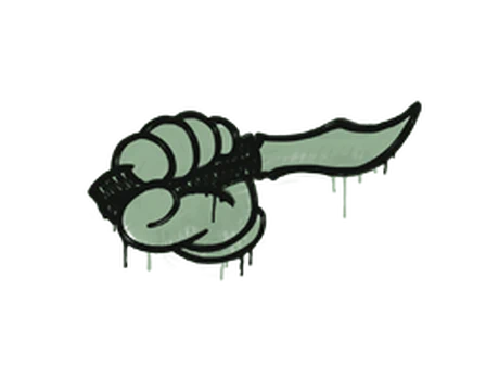 Sealed Graffiti | Backstab (Cash Green) image