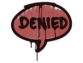 Sealed Graffiti | Denied (Blood Red) image