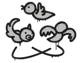Sealed Graffiti | Dizzy (Shark White) image