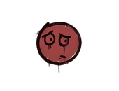 Sealed Graffiti | Worry (Blood Red) image