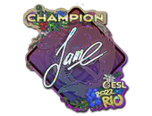 Sticker | Jame (Glitter, Champion) | Rio 2022 image