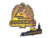 Sticker | GODSENT (Holo) | Stockholm 2021 image