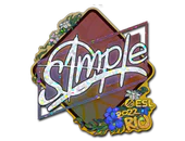 Sticker | s1mple (Glitter) | Rio 2022 image