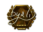 Sticker | byali (Gold) | London 2018 image