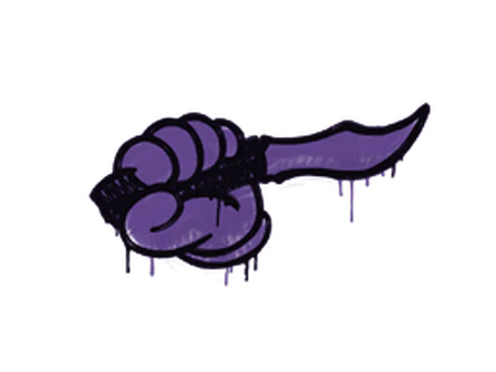 Sealed Graffiti | Backstab (Monster Purple) image