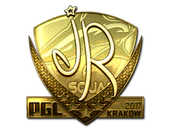 Sticker | jR (Gold) | Krakow 2017 image