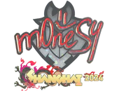 Sticker | m0NESY (Glitter) | Shanghai 2024 image