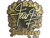 Sticker | fEAR (Gold) | Budapest 2025 image