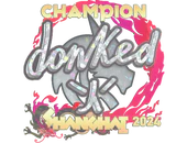 Sticker | donk (Glitter, Champion) | Shanghai 2024 image