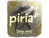 Sticker | piriajr (Gold) | Austin 2025 image