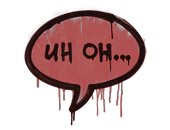 Sealed Graffiti | Uh Oh (Blood Red) image