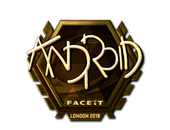 Sticker | ANDROID (Gold) | London 2018 image