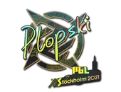 Sticker | Plopski (Holo) | Stockholm 2021 image