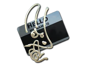 Sticker | Hello M4A1-S (Gold) image