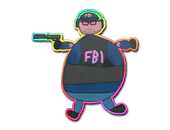 Sticker | Poorly Drawn FBI (Holo) image