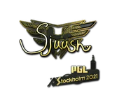 Sticker | sjuush (Gold) | Stockholm 2021 image