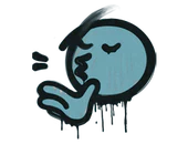 Sealed Graffiti | Chef Kiss (Wire Blue) image