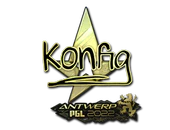 Sticker | k0nfig (Gold) | Antwerp 2022 image