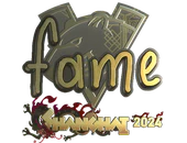 Sticker | fame (Gold) | Shanghai 2024 image