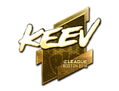 Sticker | keev (Gold) | Boston 2018 image