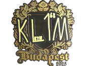 Sticker | kl1m (Gold) | Budapest 2025 image