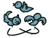 Sealed Graffiti | Dizzy (Wire Blue) image