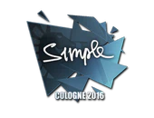 Sticker | s1mple | Cologne 2016 image