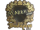 Sticker | Marek (Gold) | Budapest 2025 image