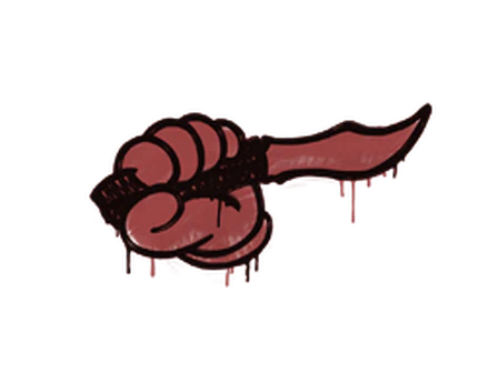 Sealed Graffiti | Backstab (Blood Red) image