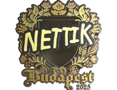 Sticker | nettik (Gold) | Budapest 2025 image