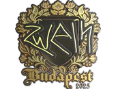 Sticker | zweih (Gold) | Budapest 2025 image