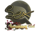 Sticker | dexter (Gold) | Shanghai 2024 image
