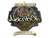 Sticker | Aleksib (Gold) | Berlin 2019 image