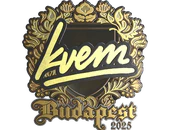 Sticker | Kvem (Gold) | Budapest 2025 image