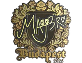 Sticker | MAJ3R (Gold) | Budapest 2025 image