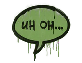 Sealed Graffiti | Uh Oh (Battle Green) image