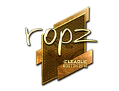 Sticker | ropz (Gold) | Boston 2018 image