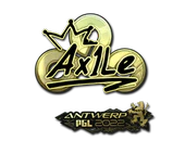 Sticker | Ax1Le (Gold) | Antwerp 2022 image