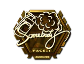 Sticker | somebody (Gold) | London 2018 image