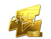 Sticker | aizy (Gold) | Atlanta 2017 image