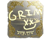 Sticker | Grim (Gold) | Austin 2025 image