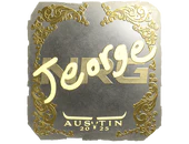 Sticker | jeorge (Gold) | Austin 2025 image