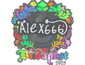 Sticker | alex666 (Holo) | Budapest 2025 image